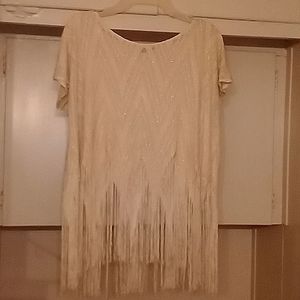 Fringed see through shirt by Mingle